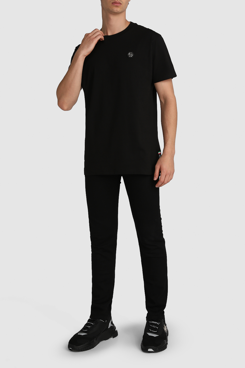 חולצת טי עם הדפס אחורי